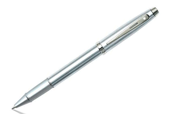 PEN-SHEAFFER-GIFT-100---A-9306---BRUSHED-CHROME-WITH-NICKEL-PLATE-TRIM-RB-NEW