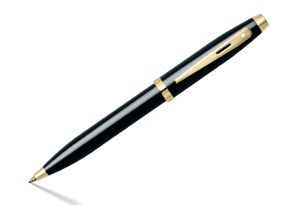 PEN-SHEAFFER-GIFT-100--A-9322---GLOSS-BLACK-WITH-GOLD-TONE-TRIM-BP-NEW